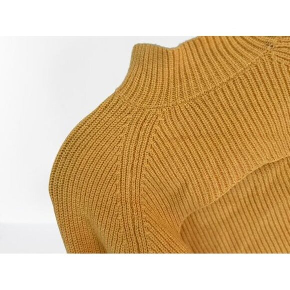 Anthropologie Knitted Cropped Sweater Pullover Yellow Size XSmall - Picture 4 of 7
